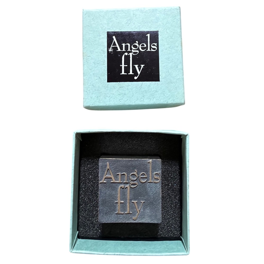 Vilmain + Klinger Angels Fly Pewter Paperweight Quote Art Made in USA Boxed